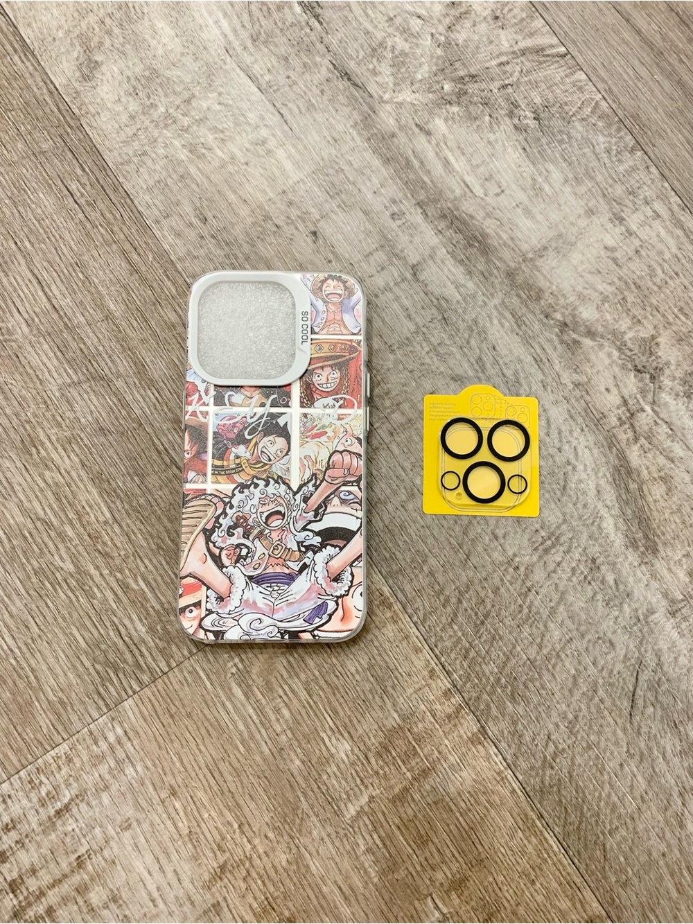 One Piece Red White Gear 5 Luffy Anime Iphone 15 Pro Case with Lens Protector